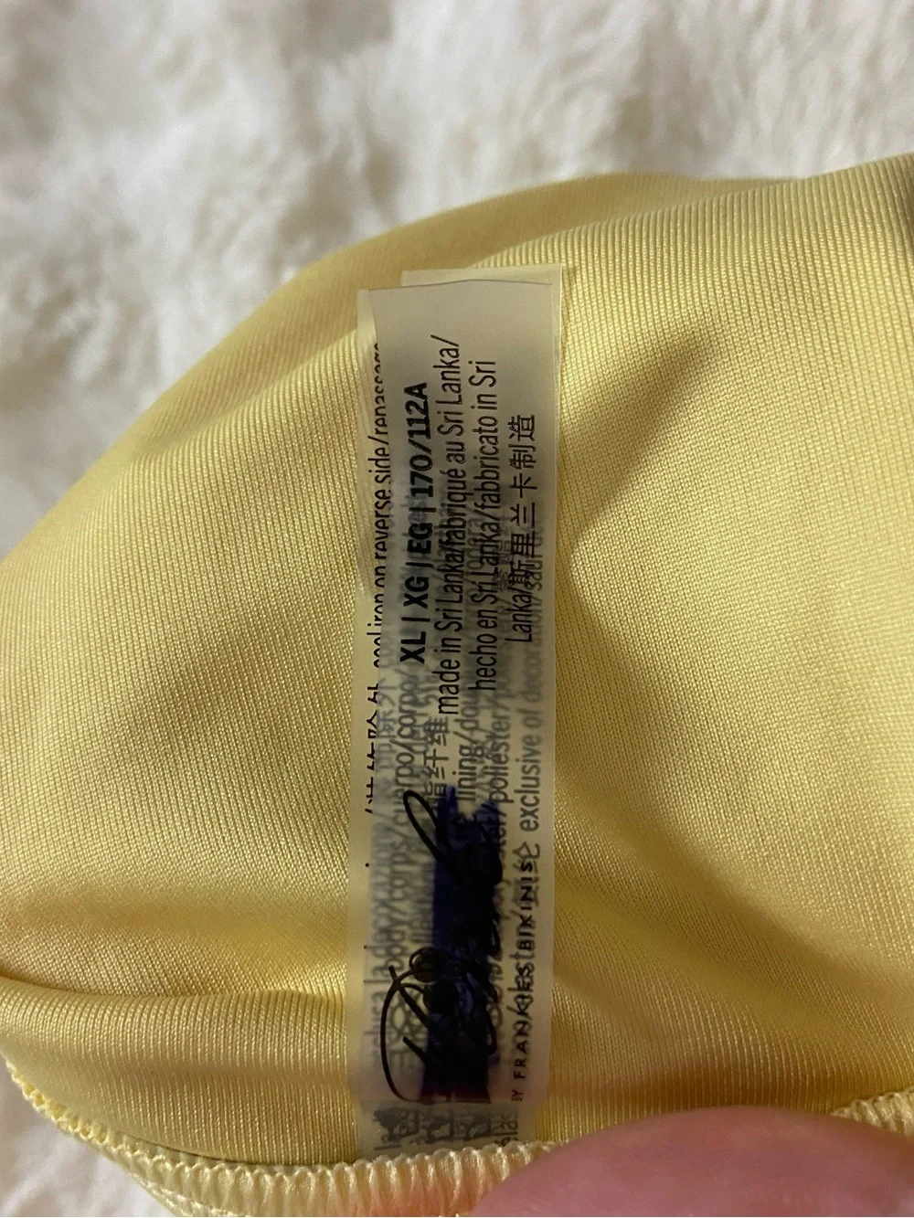 New! Frankie’s bikinis x PINK daydream Yellow Mini Skirt coverup 39192